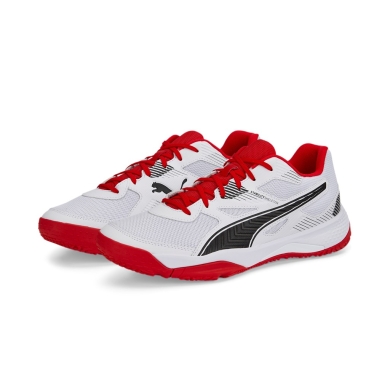 Puma Indoor Shoes Solarflash II white/red Men